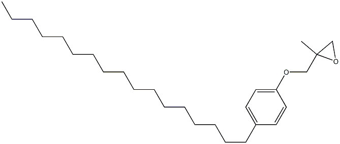 4-Heptadecylphenyl 2-methylglycidyl ether Struktur