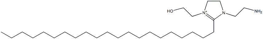 [1-(2-Aminoethyl)-2-henicosyl-4,5-dihydro-3-(2-hydroxyethyl)-1H-imidazol]-3-ium Struktur