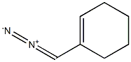 Diazo(1-cyclohexen-1-yl)methane Struktur