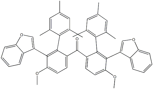 2-Mesityl-3-benzofuranyl(p-methoxyphenyl) ketone Struktur