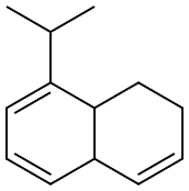 1,2,4a,8a-Tetrahydro-8-isopropylnaphthalene Struktur