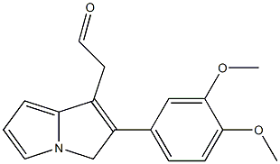 2-[3,4-Dimethoxyphenyl]-1-pyrrolizinoethanone Struktur