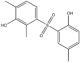 2',3-Dihydroxy-2,4,5'-trimethyl[sulfonylbisbenzene] Struktur