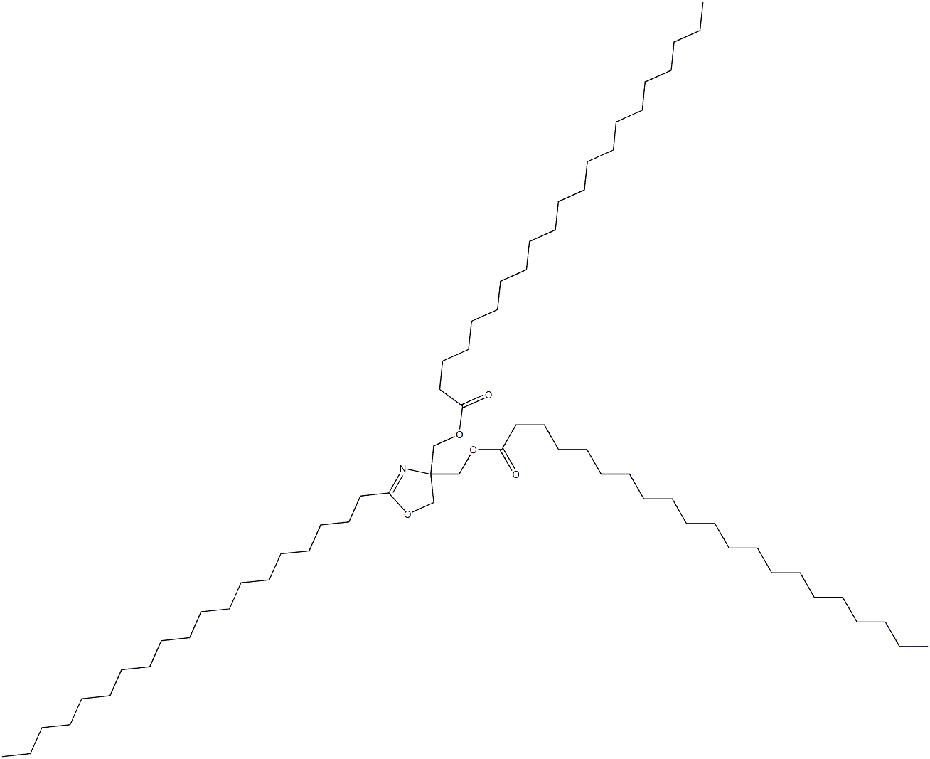2-Nonadecyl-2-oxazoline-4,4-dimethanol dihenicosanoate Struktur