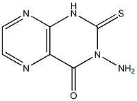 1,2-Dihydro-3-amino-2-thioxopteridin-4(3H)-one Struktur