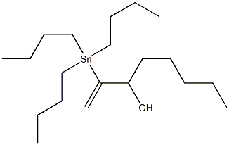 2-(Tributylstannyl)-1-octene-3-ol Struktur