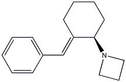 1-[(1R)-2-[(E)-Phenylmethylene]cyclohexan-1-yl]azetidine Struktur