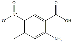 2-Amino-4-methyl-5-nitrobenzoic acid Struktur