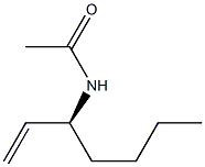 (+)-N-[(S)-1-Vinylpentyl]acetamide Struktur