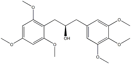 [R,(+)]-1-(2,4,6-Trimethoxyphenyl)-3-(3,4,5-trimethoxyphenyl)-2-propanol Struktur