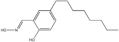 4-Octyl-2-[(hydroxyimino)methyl]phenol Struktur