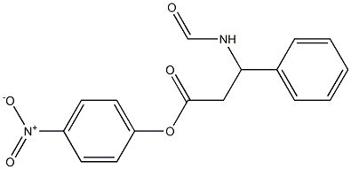 3-Formylamino-3-phenylpropionic acid 4-nitrophenyl ester Struktur