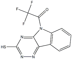 5-(Trifluoroacetyl)-5H-1,2,4-triazino[5,6-b]indole-3-thiol Struktur