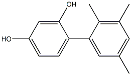 4-(2,3,5-Trimethylphenyl)benzene-1,3-diol Struktur