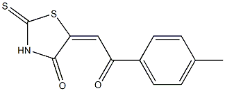 Dihydro-2-thioxo-5-[(4-methylbenzoyl)methylene]thiazol-4(5H)-one Struktur