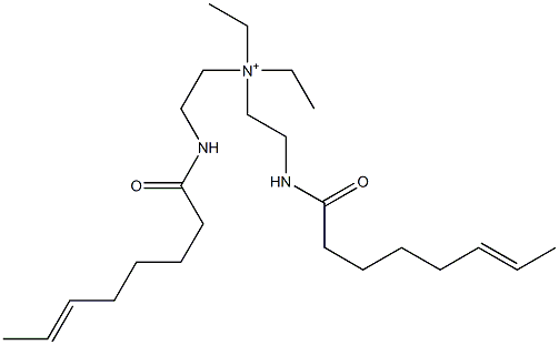 N,N-Diethyl-2-(6-octenoylamino)-N-[2-(6-octenoylamino)ethyl]ethanaminium Struktur