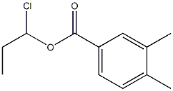 3,4-Dimethylbenzenecarboxylic acid 1-chloropropyl ester Struktur