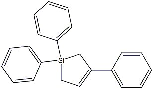 1,1,3-Triphenyl-1-sila-3-cyclopentene Struktur