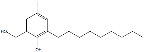 2-Hydroxymethyl-4-methyl-6-nonylphenol Struktur