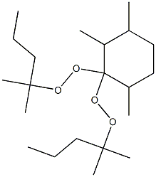 2,3,6-Trimethyl-1,1-bis(1,1-dimethylbutylperoxy)cyclohexane Struktur