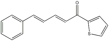 (2E,4E)-5-Phenyl-1-(2-thienyl)-2,4-pentadien-1-one Struktur