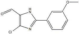 2-(3-Methoxyphenyl)-4-chloro-1H-imidazole-5-carbaldehyde Struktur