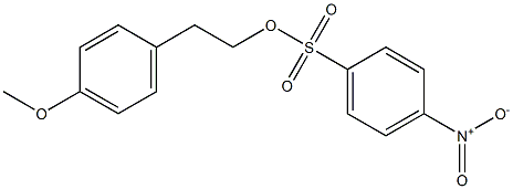 4-Nitrobenzenesulfonic acid 4-methoxyphenethyl ester Struktur