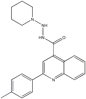 N'-Piperidino-2-(4-methylphenyl)quinoline-4-carbohydrazide Struktur