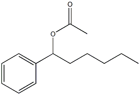 Acetic acid 1-phenylhexyl ester Struktur