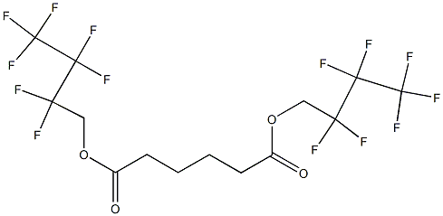 Adipic acid bis(2,2,3,3,4,4,4-heptafluorobutyl) ester Struktur