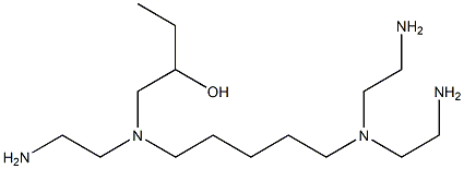 1-[N-(2-Aminoethyl)-N-[5-[bis(2-aminoethyl)amino]pentyl]amino]-2-butanol Struktur