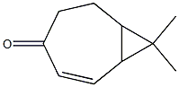 8,8-Dimethylbicyclo[5.1.0]oct-2-en-4-one Struktur