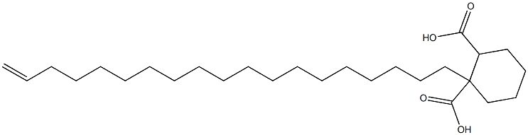 Cyclohexane-1,2-dicarboxylic acid hydrogen 1-(18-nonadecenyl) ester Struktur