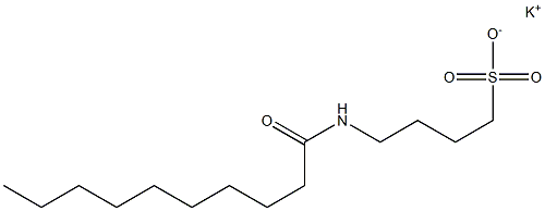 4-Caprinoylamino-1-butanesulfonic acid potassium salt Struktur