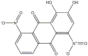 1,2-Dihydroxy-4,8-dinitroanthraquinone Struktur