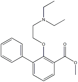 2-[2-(Diethylamino)ethoxy]-1,1'-biphenyl-3-carboxylic acid methyl ester Struktur