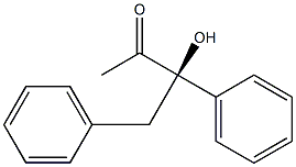 [R,(+)]-3-Hydroxy-3,4-diphenyl-2-butanone Struktur