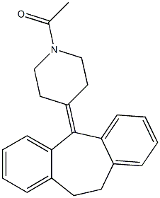 5-(1-Acetyl-4-piperidinylidene)-10,11-dihydro-5H-dibenzo[a,d]cycloheptene Struktur