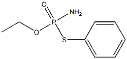 Amidothiophosphoric acid O-ethyl S-phenyl ester Struktur