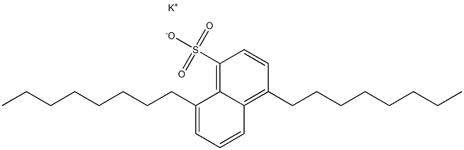 4,8-ジオクチル-1-ナフタレンスルホン酸カリウム 化學(xué)構(gòu)造式