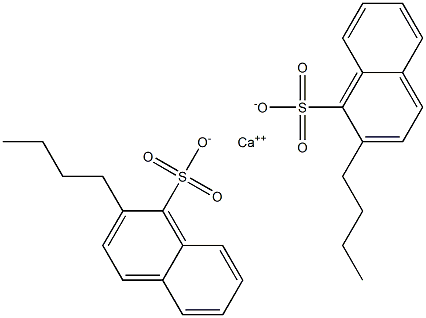 Bis(2-butyl-1-naphthalenesulfonic acid)calcium salt Struktur