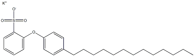 2-(4-Tridecylphenoxy)benzenesulfonic acid potassium salt Struktur