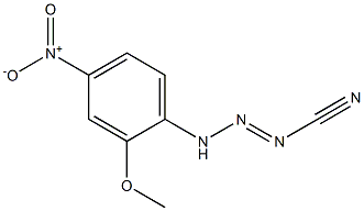 3-(2-Methoxy-4-nitrophenyl)triazene-1-carbonitrile Struktur