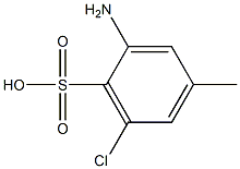 2-Amino-6-chloro-4-methylbenzenesulfonic acid Struktur