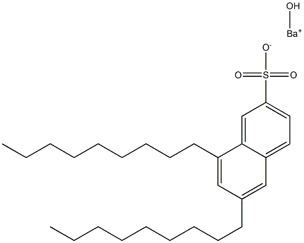 6,8-Dinonyl-2-naphthalenesulfonic acid hydroxybarium salt Struktur