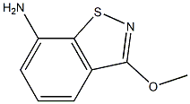 3-Methoxy-1,2-benzisothiazol-7-amine Struktur