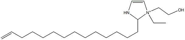 1-Ethyl-1-(2-hydroxyethyl)-2-(13-tetradecenyl)-4-imidazoline-1-ium Struktur