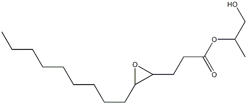 4,5-Epoxymyristic acid 2-hydroxy-1-methylethyl ester Struktur