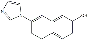 5,6-Dihydro-7-(1H-imidazol-1-yl)naphthalen-2-ol Struktur