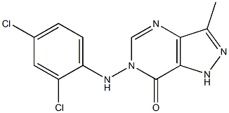 6-(2,4-Dichloroanilino)-3-methyl-1H-pyrazolo[4,3-d]pyrimidin-7(6H)-one Struktur